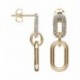 BOUCLES D'OREILLES PLAQUE OR