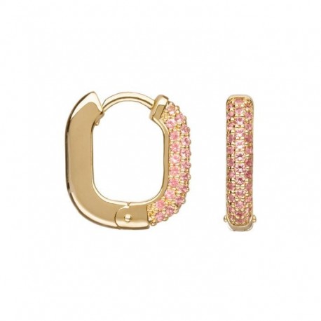 BOUCLES D'OREILLES PLAQUE OR