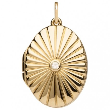 PENDENTIF PLAQUE OR