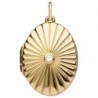 PENDENTIF PLAQUE OR