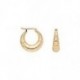 BOUCLES D'OREILLES PLAQUE OR