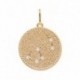 PENDENTIF PLAQUE OR