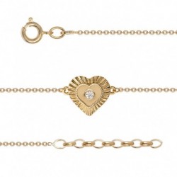 BRACELET PLAQUE OR