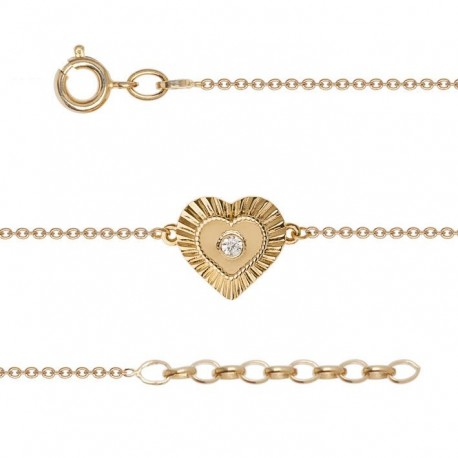 BRACELET PLAQUE OR