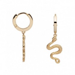 BOUCLES D'OREILLES PLAQUE OR