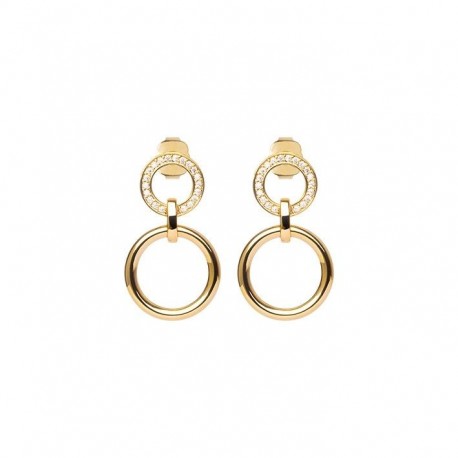 BOUCLES D'OREILLES PLAQUE OR