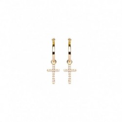 BOUCLES D'OREILLES PLAQUE OR