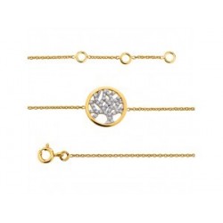 BRACELET PLAQUE OR