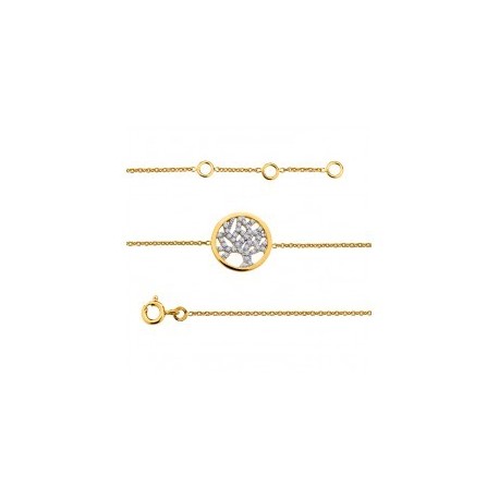 BRACELET PLAQUE OR