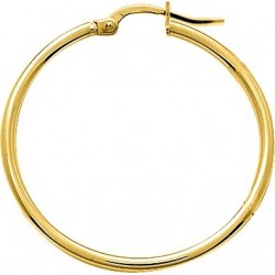 BOUCLES D'OREILLES PLAQUE OR