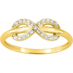BAGUE PLAQUE OR