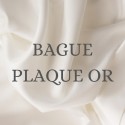 BAGUE PLAQUE OR