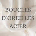 BOUCLES D'OREILLES ACIER